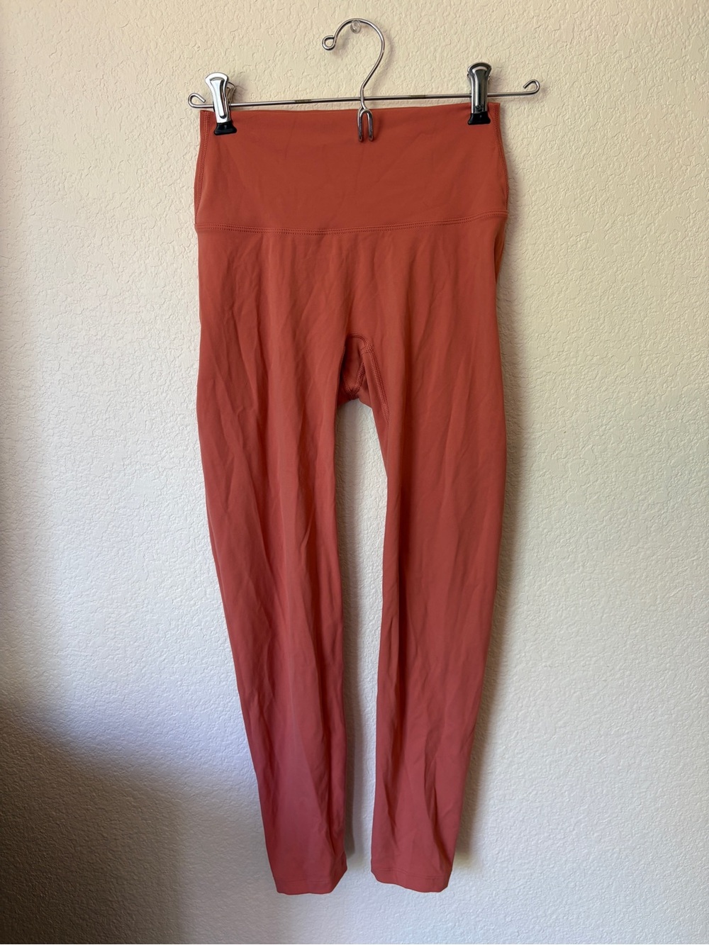 Savvi high-Waist Rust-Colored Leggings